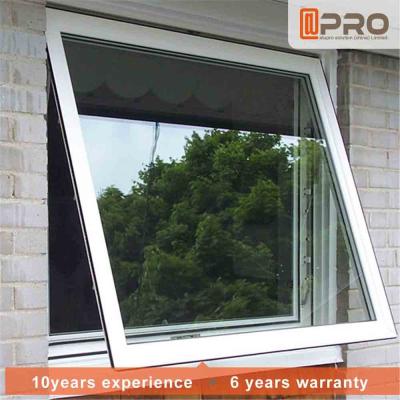 China Aluminum Frame Top Hung Casement Window Powder Coating Surface Treatment awning glass window cheap window awning glass for sale