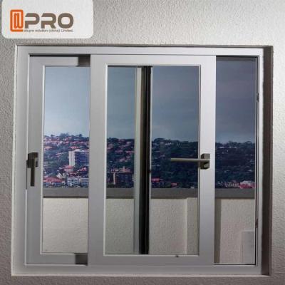 China Windows deslizante de alumínio branco de poupança de energia com parte superior de vidro reflexiva pendurou a janela de deslizamento de alumínio da janela de deslizamento à venda