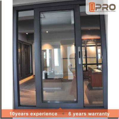 China Dark Grey Sliding Office Window Fly Screen Aluminium Sliding Glass Windows interior sliding window triple sliding for sale