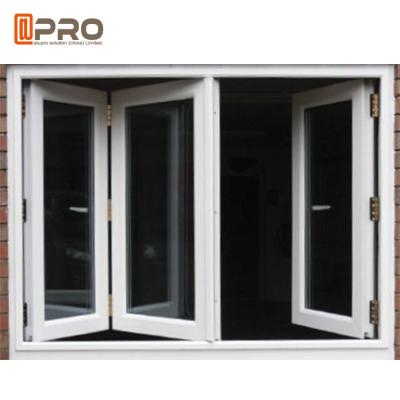 China Dust Resistance Double Glazed Windows / Aluminum Folding Windows bi-folding windows for aluminum bi folding patio doors for sale