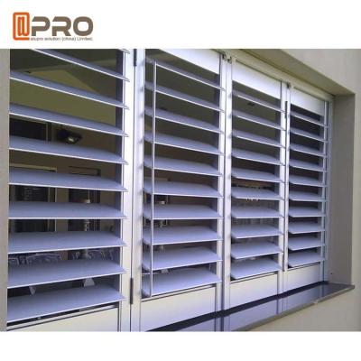 China Horizontal Opening Aluminium Louver Window Australia Standard Powder Coated Customized Color for sale