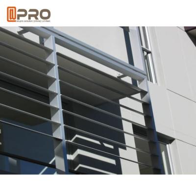 China Hurricane - Proof Aluminum Louver Window , Security Jalousie Window for sale