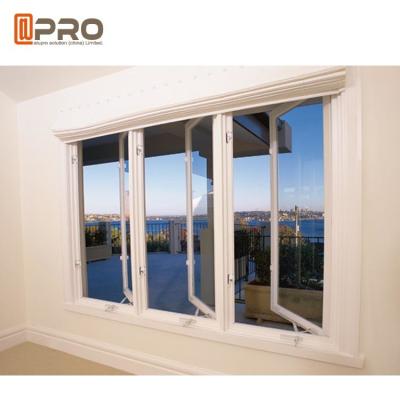 China Water - Proof Aluminium Flush Casement Windows Powder Coating Thickness 1.0-2.0mm modern casement windows for sale