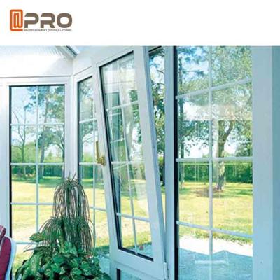 China Horizontal Opening Pattern Tilt And Turn Aluminium Windows , Wooden Double Glazed Window for sale