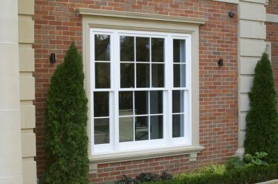 China Single Hung Aluminum Single Glazing box sash windows Horizontal Opening Pattern for sale