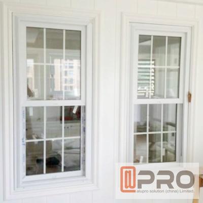 China Powder Coated Single Hung Window Custom Lift Up Hurricane Impact French Windows for sale