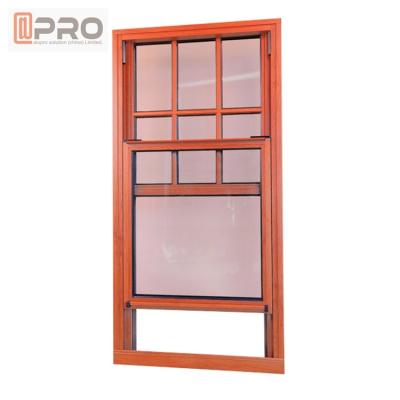 China Custom Lift Up Hurricane Impact French Windows / Small Size Top Hung Up Down Sliding Window for sale