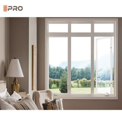 China Aluminium Glass Casement Windows pane replacement European Style for sale