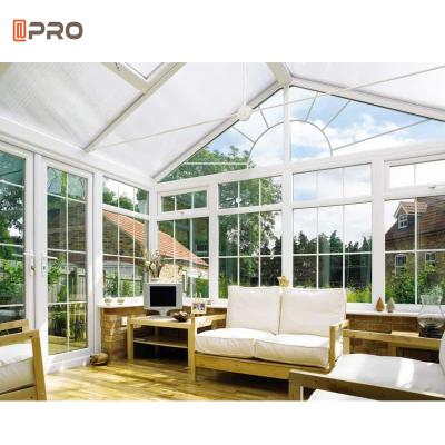 China Winter Garden Sun Anodised Glass Florida Room Conservatory Slant Roof Aluminium for sale