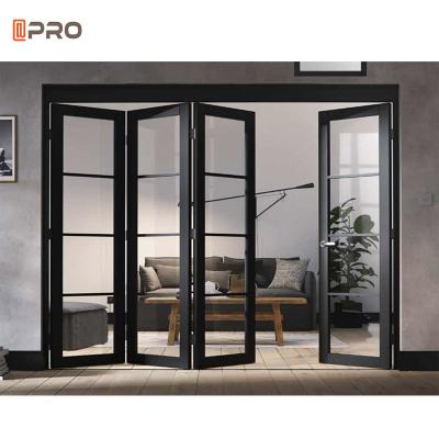 China Exterior Aluminum Patio Sliding Bi Folding Door Waterproof Customized for sale