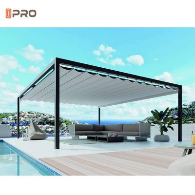 China Customized Retractable Pergola Gazebo Courtyard Sunshade for sale