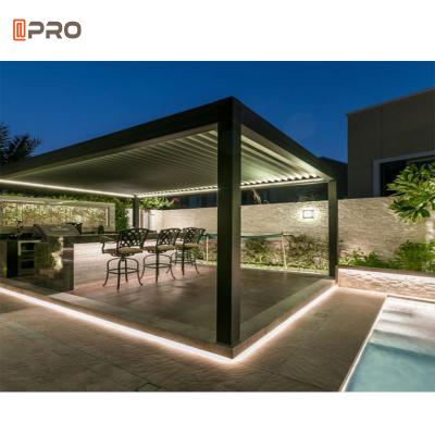 China La pared impermeable de aluminio derecha libre de la pérgola motorizó la sombrilla del Gazebo de Biocoimatic en venta