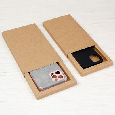 China Recyclable Packing Box/Mobile Phone Packing Box/Kraft Drawer Cell Phone Case for sale