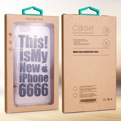 China Recyclable PVC Window Gift Box Cell Phone Case Clear Wrap PVC Packaging Mobile Cell Phone Gift Box Phone Case Wrapping Packaging for sale