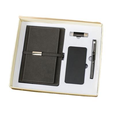 China Agriculture Customized Business Promotional Notebook Pen USB Flash Drive Charging Po Gift Set for sale