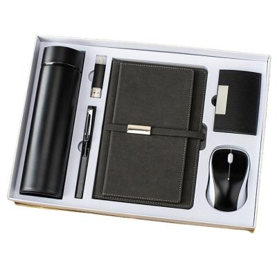 China Agriculture New Product Creative Corporate Customized Logo a5 Notebook with Pen Business Card Holder Mouse Gift USB Business Gift Set for sale