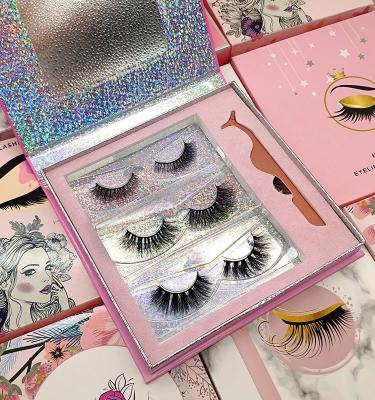 China NEWEST Q 25mmB Top Quality Ready To Ship 25mm Mink Lashes Private Label Fake Eye Lashes 3D Mink Eyelashes for sale