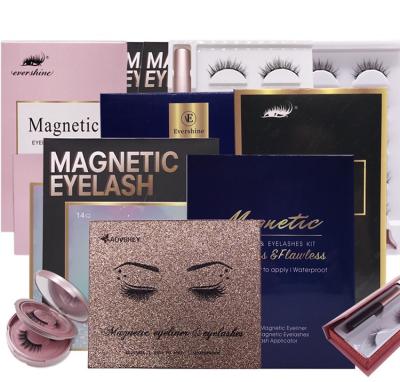 China Queenabeauty 2021 newest good quality magnetic eyeliner styles and magnetic lashes 5d wholesale magnetic eyelashes for sale