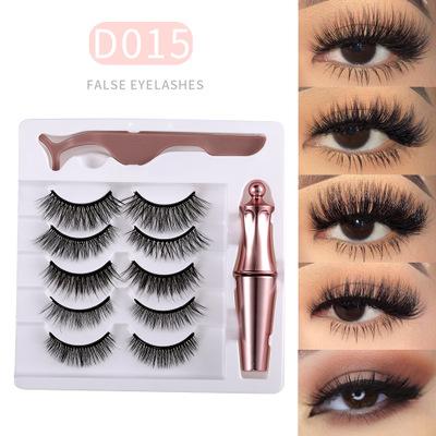 China Good Quality Mink False Eyelashes Magnet Queena Magnetic Eyelash Set Magnetic Eyelashes With Eyeliner for sale