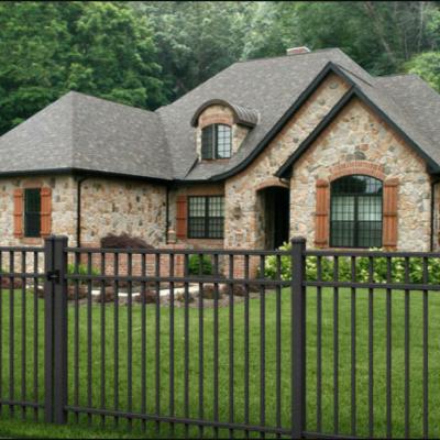 China Customized Easily Assembled Gate Driveway Sliding Gate Decorative Cheap Yard Entrance Barrier Aluminum Fence for sale