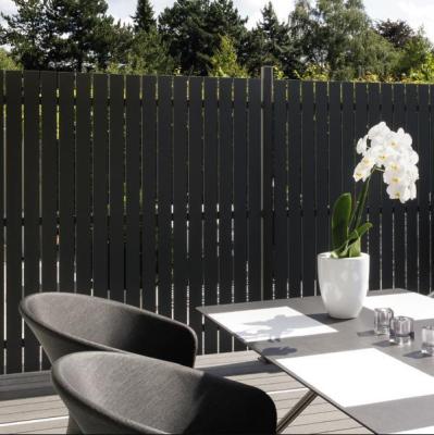 China Cheap Powder Coating Slats Outdoor Aluminum Fence Prices Easily Assembled Fence Panel for sale