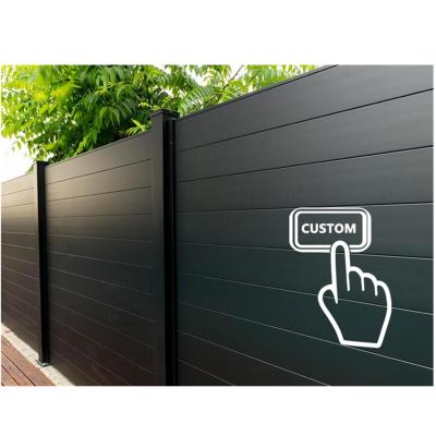 China Easy Easily Assembled To Exterior Clean Ornament Custom Design Aluminum Privacy Fence Panels for sale