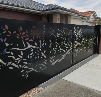 China Wholesale Custom Easily Assembled Decorative Laser Cut Aluminum Privacy Fencing Wall Panel Fence for sale