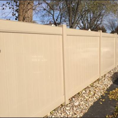 China Fashion Custom Color Easily Assembled PVC White Vinyl Fencing Fence Privacy for sale