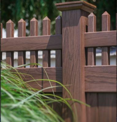 China Easily Assembled Custom Eco Friendly Outdoor Wpc Fencing Leaf Garden Wpc Fence for sale