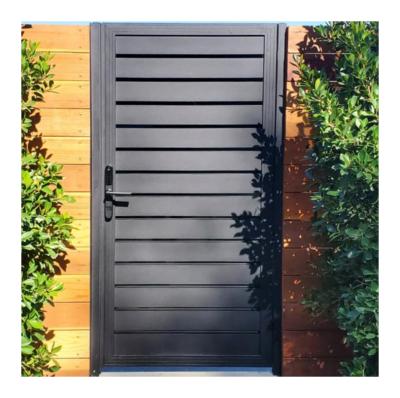 China Cheap Custom Made Black Aluminum House Easily Assembled Gence Garden Gate for sale