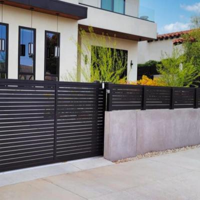 China Easily Assembled Industrial Base Track And Fence Wall Design Aluminum Custom Gate Barrier for sale