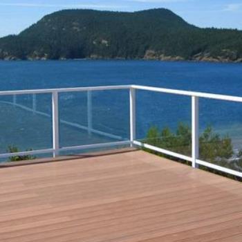 China Modern Durable Exterior Hardware Easy Aluminum Glass Railing Balusters for sale