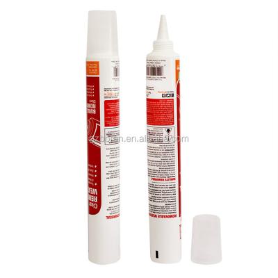 China Silicone Sealant Tube PE Tubes For Adhesive Tube Silicone Glue Packaging Tube Silicone Sealant Packaging Tube With Standup Screw Cap for sale