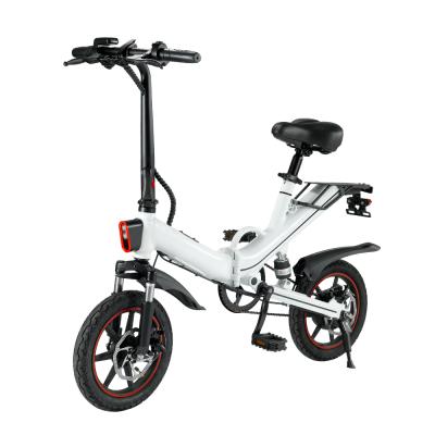 China ABS+PC+Al alloy folding electric bike long term 50 kilometer UK and EU in mainstream electric bike 10000 mAh battery hot sale easy to carry for sale