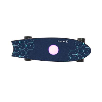 China Wholesaler Skateboard Fishboard H2E LED Light Skateboard OEM Hub Motor 350w Colorful Custom You Own Skateboard for sale