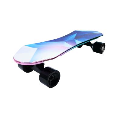 China Newly H2J hub motor 350w durable electric youth skateboard pro drop shipping girl skateboards with kids skateboards for sale