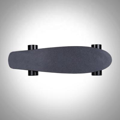 China Youth Kids Design ABS+PP Deck Hub Small Motor Electric Skateboard 350w Single Portable Kids Cruiser 2A Youth Electric Skateboard for sale