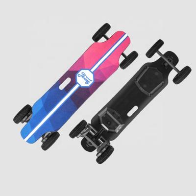 China New 4 Wheels SUV Longboard 1000W*2 Longboard Adult Electric Skateboard Offroad Skateboard Remote Controller 40km/h for sale