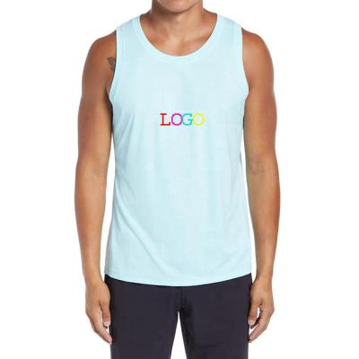 China Wholesale Anti-pilling Anti-pilling Men's Anti-pilling Anti-pilling Fashion Sleeveless Logo T-shirts Cotton Simple Cheap Printed Custom 100% Custom Tank Tops for sale