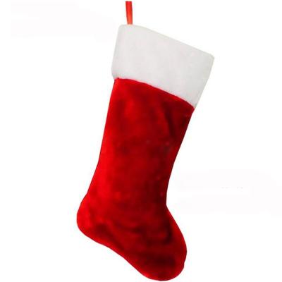 China Wholesale Custom Christmas Decorative Casual Velvet Stocking for sale