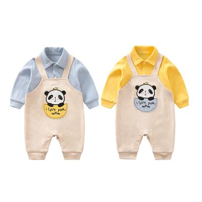 China Wholesale Newborn Baby Romper Baby Onesie Baby Onesie Romper for Autumn/Spring Bear Pattern Cute Baby Pajamas Fashion Clothes for sale