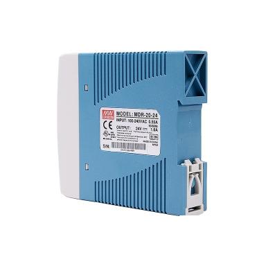 China Universal AC Input DIN Rail SMPS Meanwell 24V Industrial DC Power Supply MDR-20-24 MDR-20-24 for sale