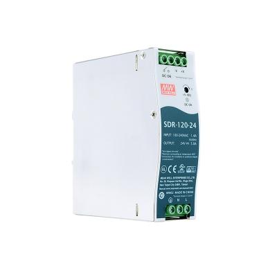 China SDR-120-24 SDR-120-24 SDR-120-24 SDR-120-24 SDR-120-24 SDR-120-24 MID WELL AC/DC DIN Rail Single Output Industrial Power Supply Switch RAIL for sale