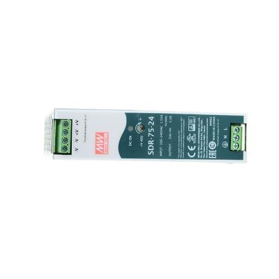 China DIN RAIL AC/DC Power Supply SDR-75-12 Industrial DIN RAIL Power Supply SDR-75-12 Series 75W 12V 6.3A SDR-75-12 Industrial Single Output DIN Rail Power Supply for sale