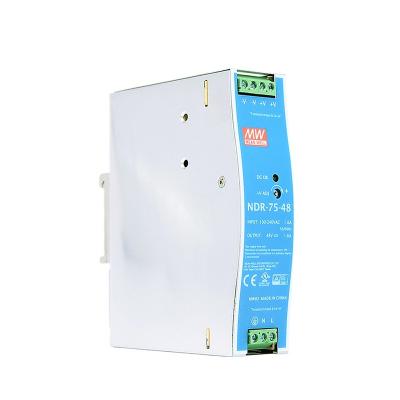 China THIN & NDR-75-24 Economical DIN PIT Power Supply 24V 6.3A DIN Power Supply DIN Series Slim and Economical Change RAIL for sale