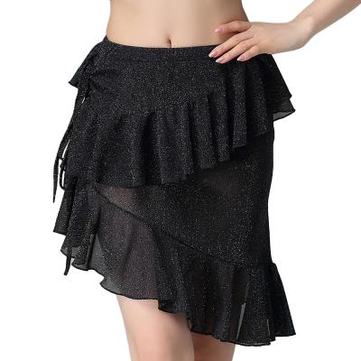 China Hot Selling Mini Sets Short Hip Shiny Skirt For Belly Dance Daily Wear for sale