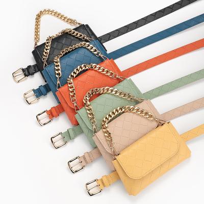 China Hot New ALLOY PU Leather Fanny Pack Waist Belt Bag Clutch for sale