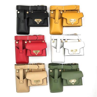 China 2021 ALLOY Design New Fashion Solid Color Fashionable Messenger Bag With Straps For Lady for sale