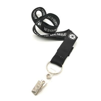 China Polyester Logo Dye Sublimation Polyester Keychain Custom Made Lanyard Wholesale Neck Lanyard Strap for sale