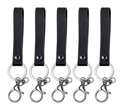 China PU Leather Wristband Key Chain Lanyard With Key Ring for sale